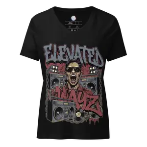Elevated Wayz Hip Hop Vibes V-Neck Tee
