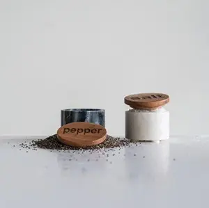 Marble Salt & Pepper Set Marble Salt & Pepper Set