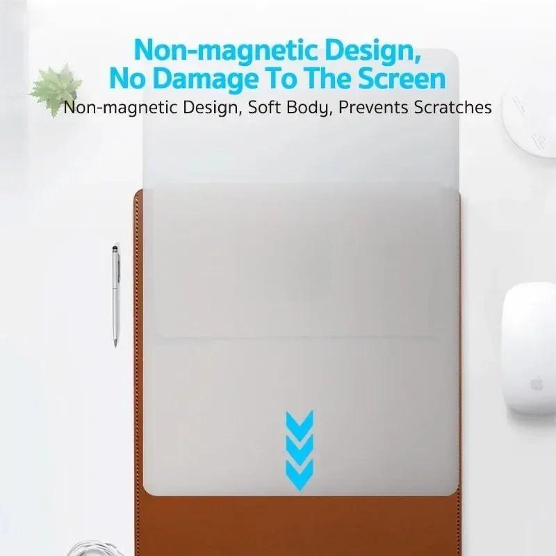 Minimalist PU Leather Laptop Case, Laptop Cover, Scratch Resistant Solid Color Laptop Sleeve Bag, Notebook Sleeve Bag, Computer & Laptop Accessories for Apple MacBook Air Pro 13 M1 M2 2020 ASUS 11 12 13.3 14 15 15.6 16 Case