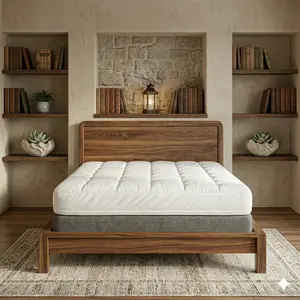 Wake Up Refreshed Every Morning – Premium 4-Inch Queen Mattress Topper Designed for Deep Comfort, Cooling Breathability & Back Support