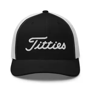 Funny Golf Hat, Titties Snapback Hat, Embroidered Funny Golf Hat, Golf Player Hat Gift, Dad Hats