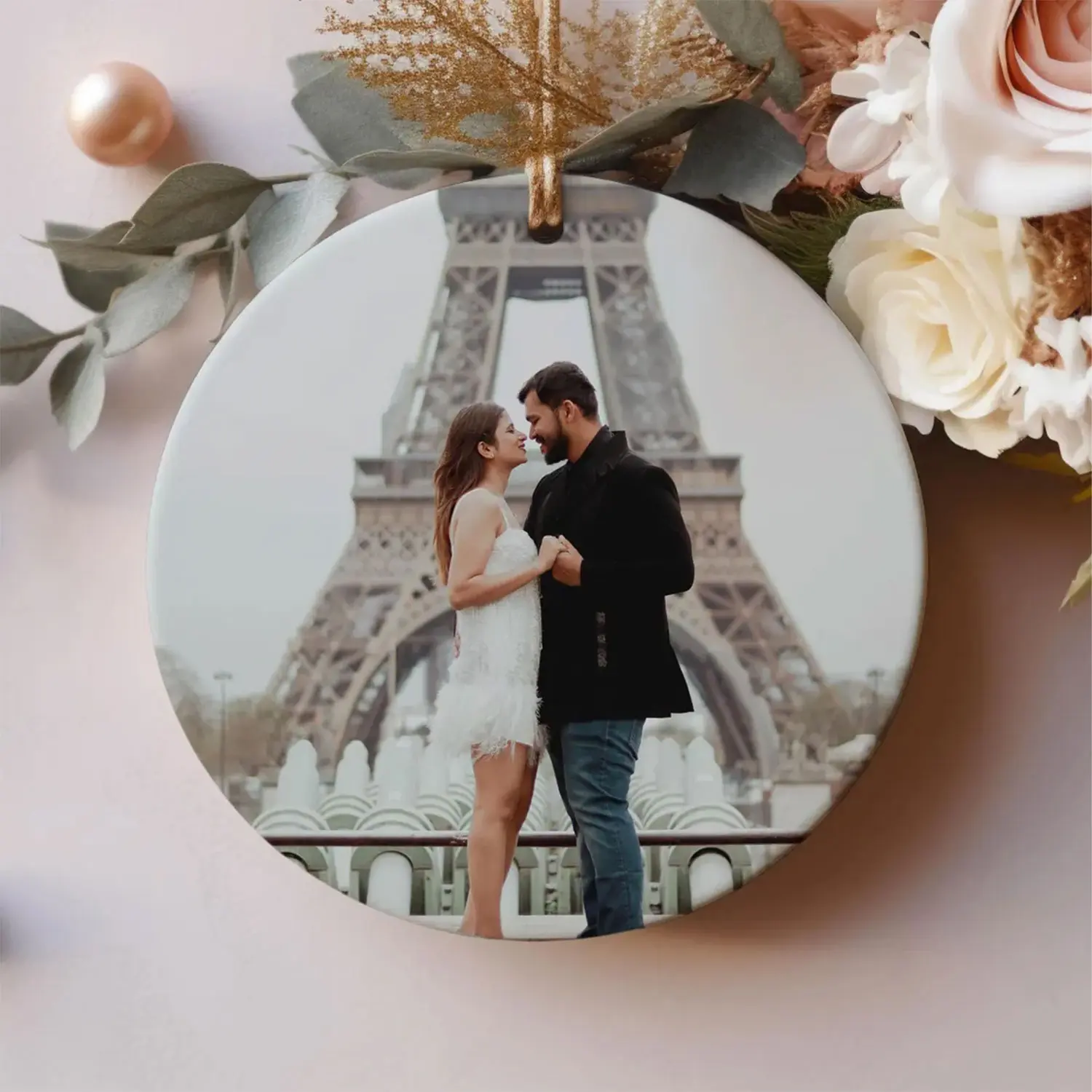 Picture Ornament, Custom Christmas Ornament, Couples Ornaments, Personalized Photo Ornament, Holiday Decor, Unique Christmas Gift
