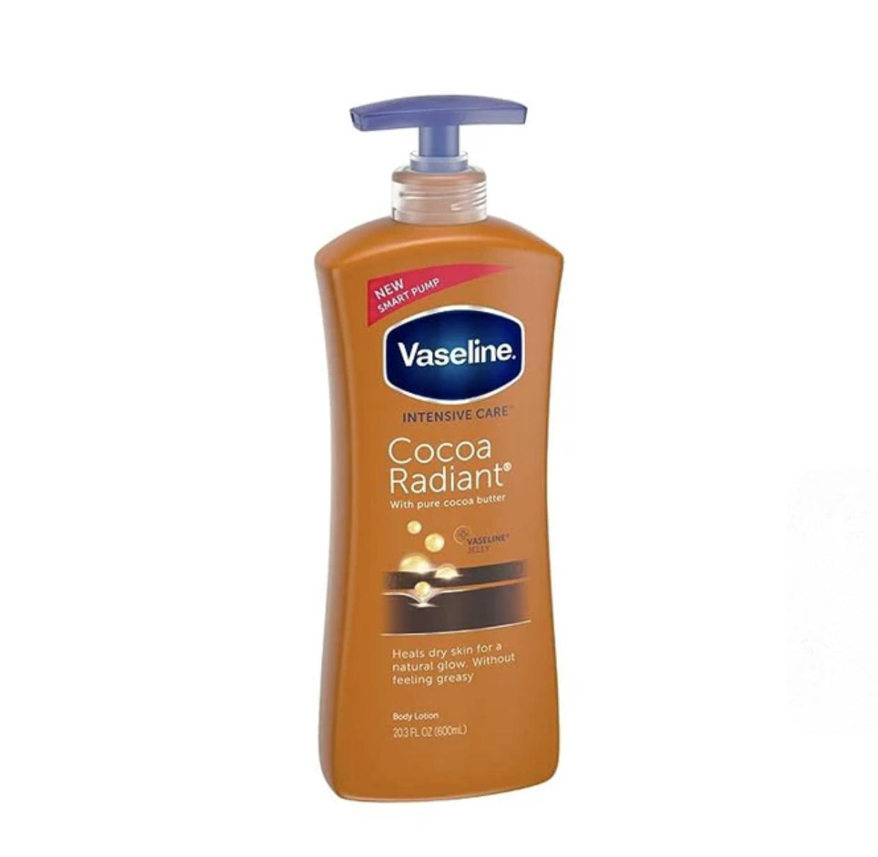 Vaseline Intensive Care Cocoa Radiant with Pure Cocoa Butter Body Lotion 600mL - Moisturizing Lotion for Daily Use Moisturizer Hydrating