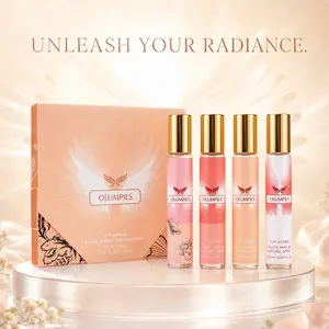 4 Pcs Women's Eau De Parfum Natural Spray Set | 20ml x 4 Travel Size Fragrance Kit | Elegant Wings Aesthetic Collection