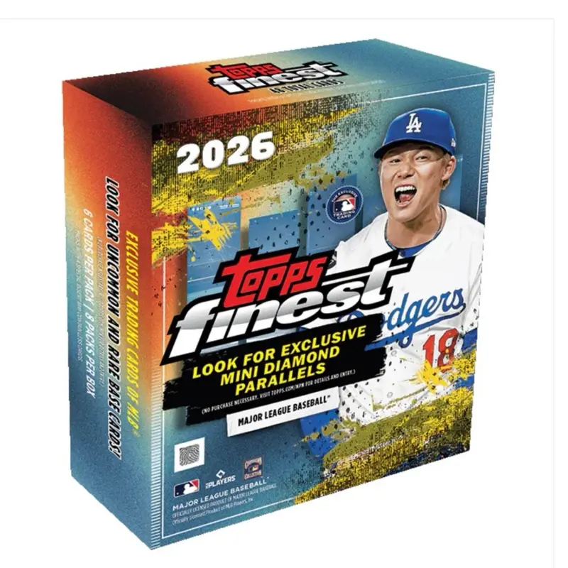 PYN  - 20x 2026 Topps Finest Baseball - Mega Box