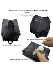 Vacuum Compression Bag, Zipper Travel Storage Bag, Large Capacity Storage Bag for Outdoor, Business Trip, Gym, Furniture