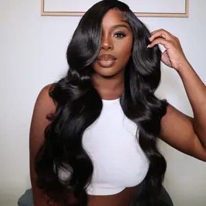 Amanda Hair 30 Inches $199 180% Density 13x6 Lace 6x4 Glueless Body Wave Long Human Hair Frontal Wig Pre Bleached Glueless Wigs