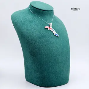 MINARA 950 Silver MAPA CUBA Pendant
