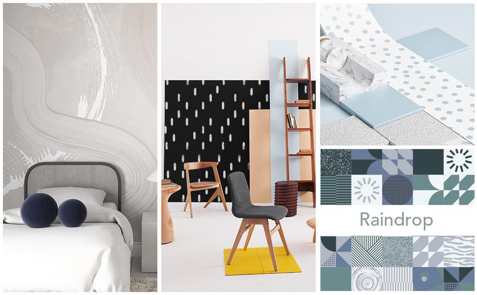 Silver Cube Blackout Curtains | White Ring Top | No Tiebacks，2panels curtain