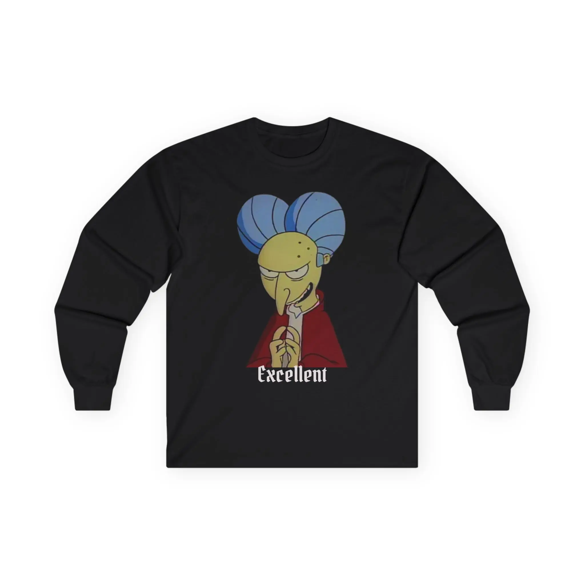 Funny Simpsons' Character Long Sleeve Tee Humor-=%2= Apparel=%2= Gift for Fans Great for Parties Everyday Style Unique Graphic Tee-=%2= Casual=%2= Cotton--=%2=- casual=%2=----=%2=- apparel=%2=-- casual apparel
