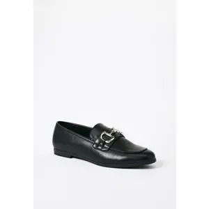JUST FAB Women’s Classic Horsebit Loafers – Elegant Office‑Ready Slip‑On Footwear