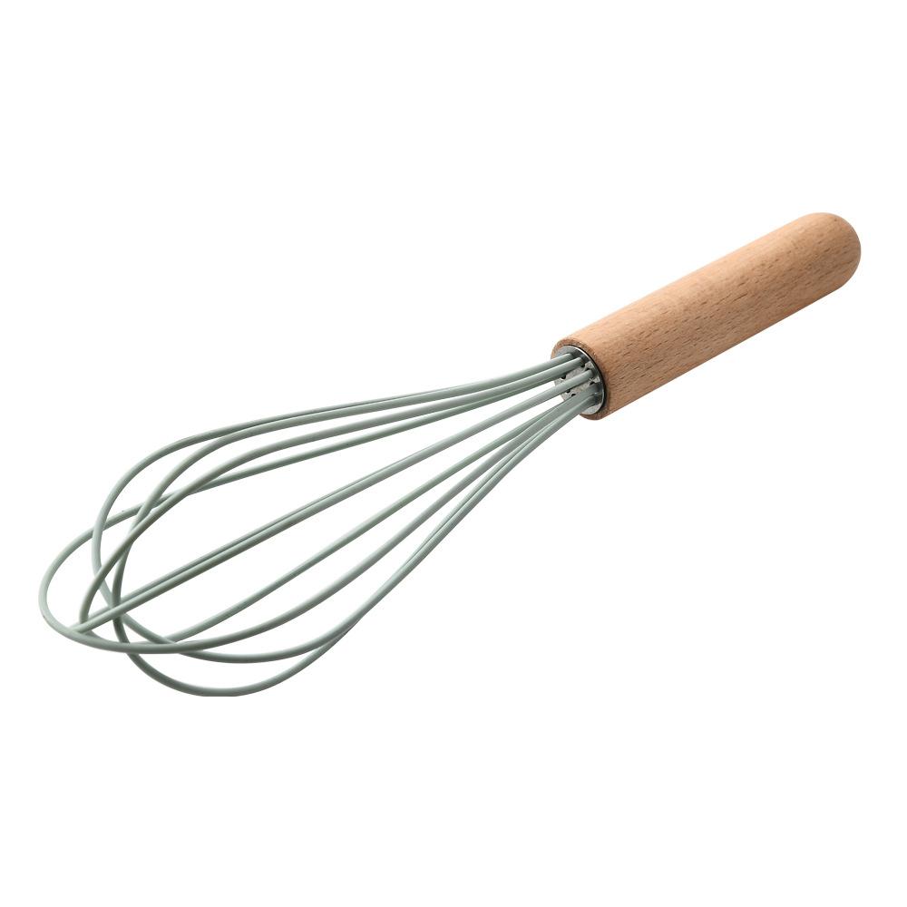 Silicone Kitchen Utensil Set with Wooden Handle, Nylon-Core Kitchen Accessories -40°C~+230°C Heat-Resistant Cookware for Stirring, Baking; Includes Silicone Spatula Set, Turner