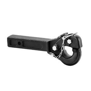 Pintle Hitch 2 inches Receiver Hook for 2.5 to 3 inches Lunette Ring 20000 lbs