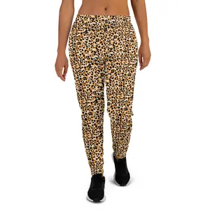 Savage Cheetah Women's Animal Sweat Pant Joggers - Ultra-Soft Recycled Polyester Blend with Cozy Brushed Fleece Interior All Seasons