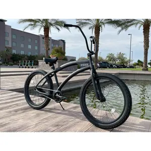 SIKK Wide Ride SS Aluminum Frame Single Speed Flat Black Frame Black Wheels