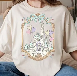 Comfort Colors/Gildan Magical Castle Shirt Magic Kingdom Coquette Shirts Castle Fairytale Family Matching Girl Trip 2026 Tee [Adult - Youth - Toddler], Graphic shirt, Gift Birthday
