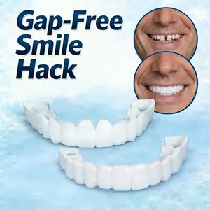 【1-Min Flaw Concealer】Snap-On Cosmetic Smile Cover Hide Missing Teeth & Gaps Visual Ortho-Accessory Non-Medical Oral Beauty Tool Confident Wear Best Gift