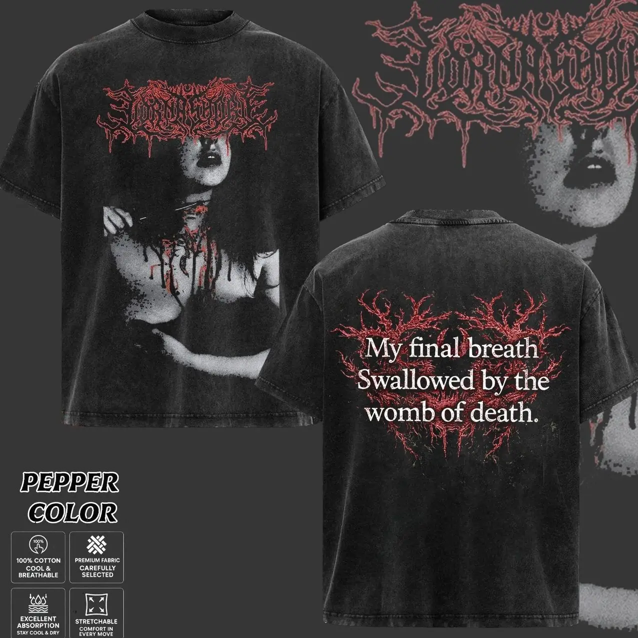 [COLLECTION] Lorna Shore T-Shirt Collection, Will Ramos Tee, Retro Deathcore Band Tee, Pain Remains Tour Inspired Shirts, Dark Metal Graphic T-Shirt, Unisex Oversized Heavy Cotton Band Tee, Gift for Extreme Metal Music Lovers, Metal Merch for Men & Wo KF4