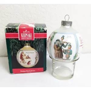 Hallmark Keepsake Ornament 1992 Norman Rockwell Art Christmas 1923 VINTAGE