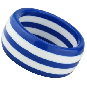 VL125 N/A Resin Bangle with No Stone in Montana Cubic Zirconia