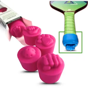 Paddle Hands Pickleball Paddle Weighted End Caps 5-Pack Silicone Grip Accessories Universal Fit Durable Skin Safe Tennis Racket Sports Rackets
