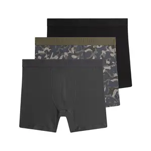 PUMA Mens 3-Pack Ultra Soft Boxer Briefs Casual - Green