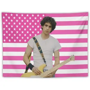 Dominic Music Fike Tapestry National Flag Poster Dormitory Living Room Bedroom Interesting Tapestry Indoor And Outdoor Decorative Wall Aesthetic Fashion Personality Art Home Decoration Gift Curtain Gift Curtain
