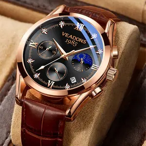 Men's business grade high-end watch, business trend fashion leisure watch, men's quartz watch, can be worn in the banquet, daily leisure, outdoor sports