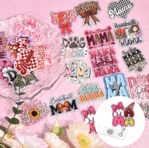 30pcs Cartoon Mother's Day / Easter / Zodiac / Christmas Acrylic Flatbacks for DIY Craft Badge Reel summerwins