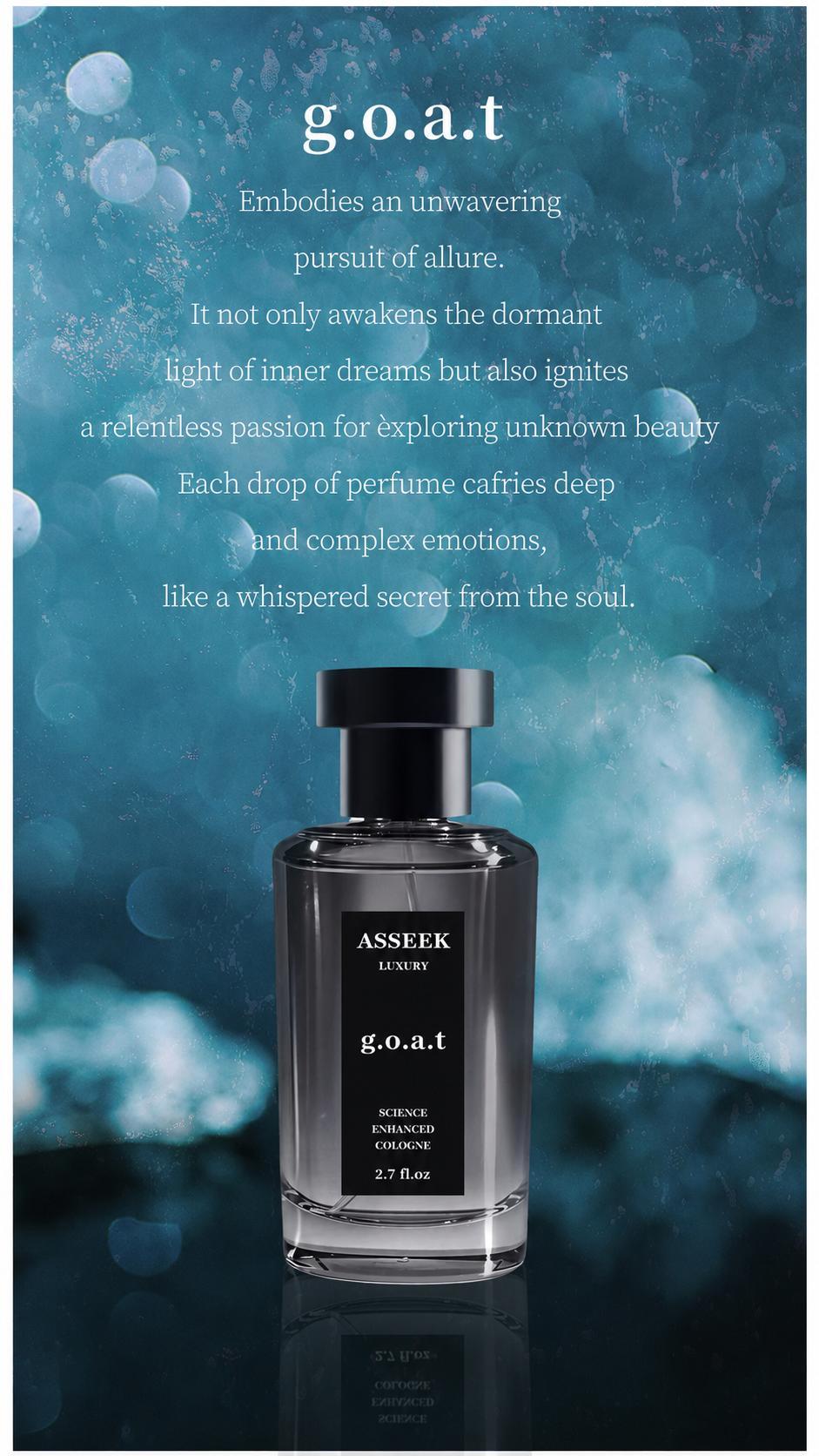 ASSEEK g.o.a.t Man Cologne,【2 pieces】 Long Lasting Men perfume,Men's cologne , Gift，ASSEEK Midnight Marine Man Cologne, Long Lasting Men perfume,Men's cologne , Gift，2.7oz（80ml） Spray