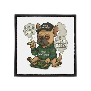 420 Casual Iron-On Patches for Jackets, Backpack Decor, Unique Gifts, Dog Lovers, Vintage Emo Style