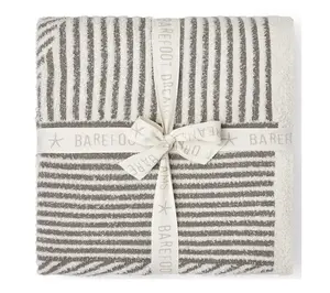 Barefoot Dreams CozyChic Cotton Linea Mixed Stripe Throw