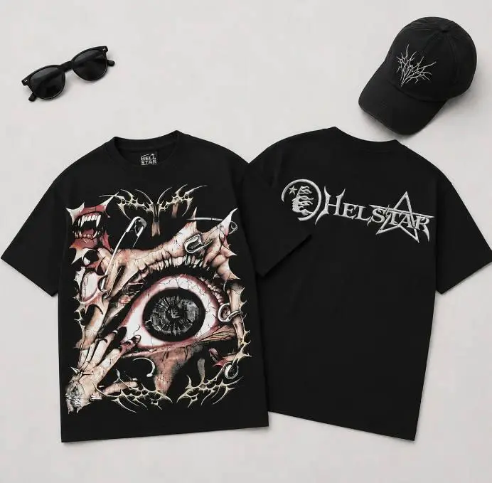 Skull Graphic T Shirt TikTok Viral Y2K Oversized Streetwear Tee White Gothic Punk Hip Hop Harajuku Short Sleeve Top Unisex Summer Concert Party Festival Outfit Men Women