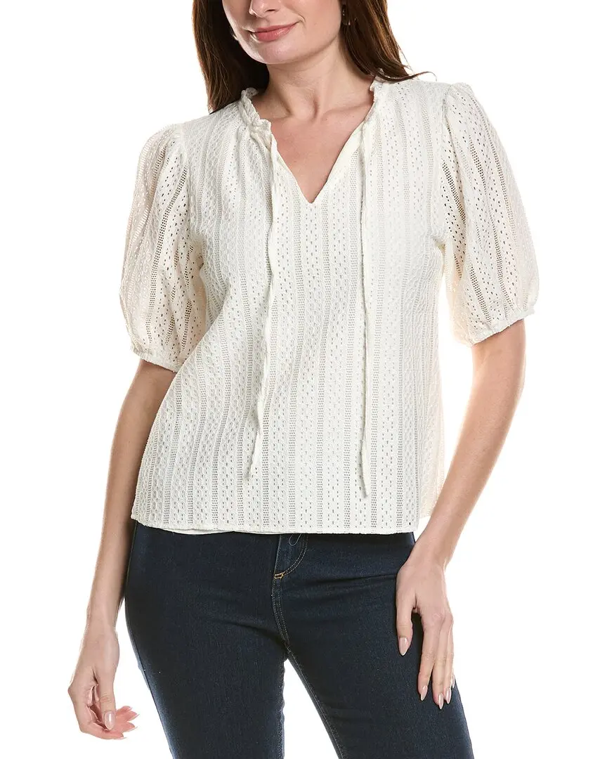 CeCe Relaxed Crop Blouse