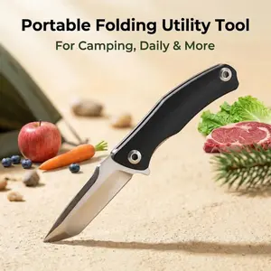 High-Quality Lightweight Stainless Steel Cutting Tool with Liner Lock and Assisted Opening – Durable and Convenient Everyday Utility Tool