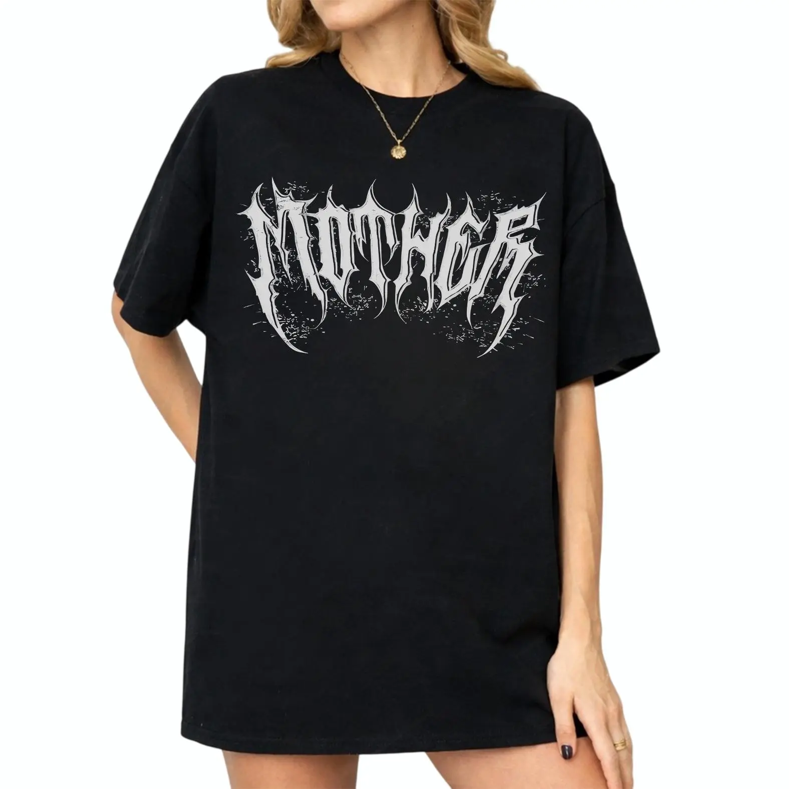 Comfort Colors Mother Shirt, Gothic Metal Mom Shirt, Grunge Y2K Graphic Tee, Mother’s Day Gift for Moms