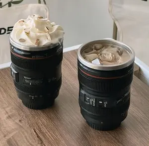 Stainless Steel Insulated Coffee Mug, 1 Count Leak-proof Design Cup with Lid, Portable Mug For Photographer Lover Gifts