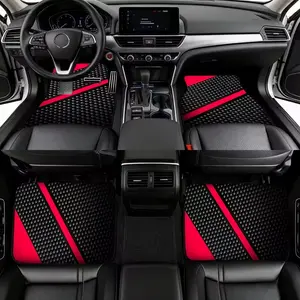 4pcs Universal Car Floor Mats, Floor Mats For Car, Car Mat Set, Car Interior Accessories, Car Accessory, Rainbow Design, Thickened Print, Fits Most Cars, Tesla, Small Cars, Suvs, Elegant Interior Decor, Halloween, Christmas Gift