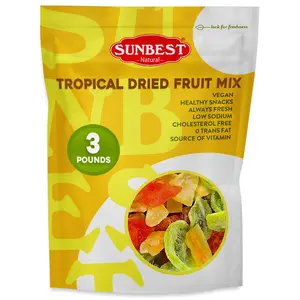 Tropical Dried Fruit Mix - 3 Pounds