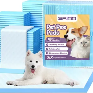 40 Counts Multipurpose Extra Large Pee Pads – 60x60cm Premium Pee Pads | Superior Absorption Training Pads for Pets