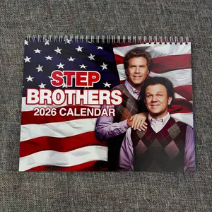 Step Brothers 2026 Wall Calendar – Funny Movie Comedy Calendar, Classic Film Scenes Monthly Planner, Gift for Fans