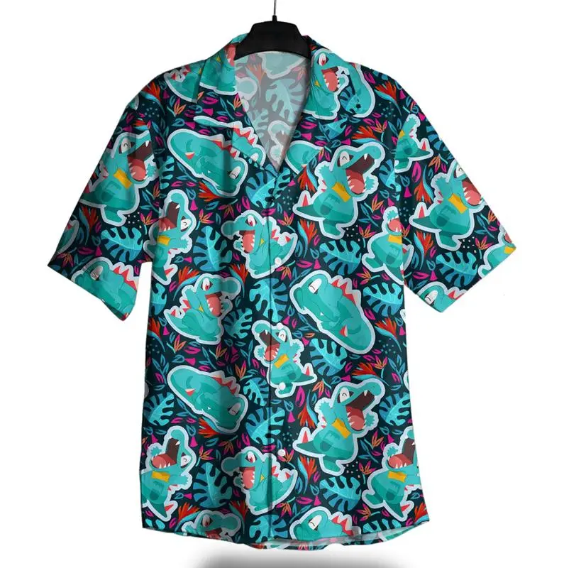 2026 Hawaiian Sets PKM For All Ages Plot Twist I Dress Like This – Totodile Tropical Splash Anime PKM Aloha Latias Latios Hawaiian Shirt