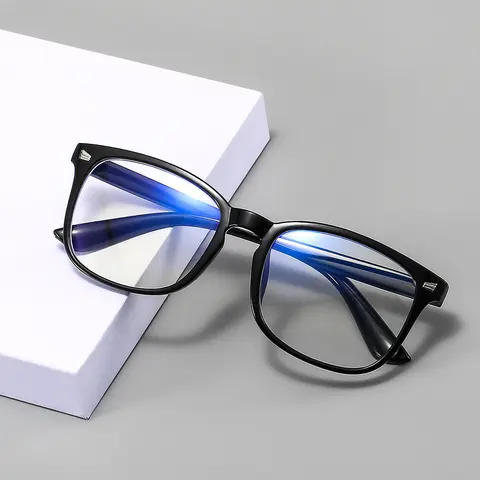 Unisex Casual Glasses Eyeglasses - Full Rim Fashionable Sporty Frames, Blue Light Blocking Lenses for Eye Strain Relief, Outdoor Sports Use, TikTok Shop Back to School, Fashionable Frames Glasses