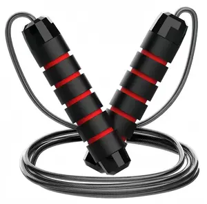 Tangle-Free Polymer Coated Steel Jump Rope, Fitness Jump Rope, Pre-Workout Jump Rope