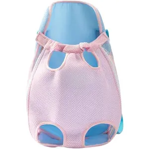Pet Carrier Backpack, Adjustable Pet Front Cat Carrier Breathable, Easy-Fit for Traveling Hiking for Small Medium Dogs Cats (Yellow and Green Stitching,