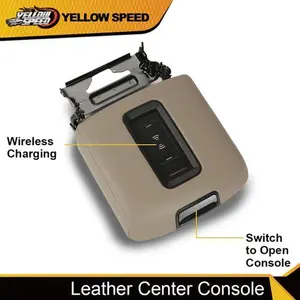 Center Console Armrest Lid W/wireless Charger Fit For 15-20 Tahoe Yukon Suburban