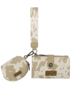 Wrangler Women's Cow Print Wallet - Wg444-W129 Tn