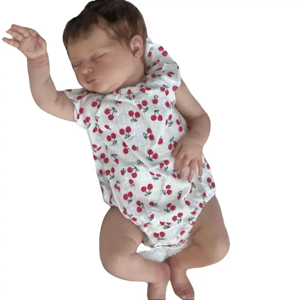TopLink 50cm (20in) Realistic Soft Vinyl Sleeping Baby Reborn Doll, Lifelike Soft Dolls with Visible Veins, 3D-Painted Skin, Girl Bebe Toy for Kids, Realistic Soft Dolls