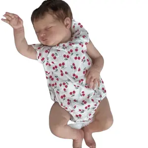 TopLink 50cm (20in) Realistic Soft Vinyl Sleeping Baby Reborn Doll, Lifelike Soft Dolls with Visible Veins, 3D-Painted Skin, Girl Bebe Toy for Kids, Realistic Soft Dolls
