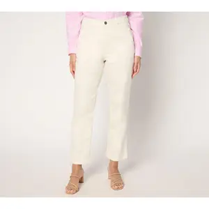 Joan Rivers Petite Luxe Vintage Denim Ankle Pants - Color